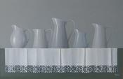  Hamilton Gallery Mooney, Trudie - 'Five Jugs and Lace'