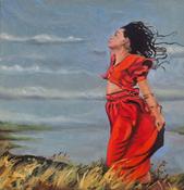  Hamilton Gallery O'Callaghan, Trisha - 'Keep the flame burning-(Portrait of Clare Sands)'