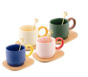 Belleek Living Hula Mug Set of 4 | Colourful Tea &amp; Coffee Gift image