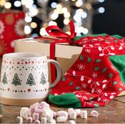 Belleek Living Mug &amp; Sock Set | Christmas Gift &amp; Stocking Filler image