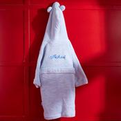 Baby Blue Personalised Hooded Bathrobe