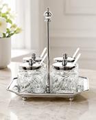 Ensemble Table 5-Piece Silver Serving Set with Tray