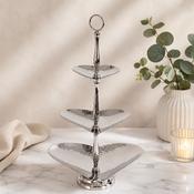 3 Tier Etagere in Nickel-Plated Stainless Steel