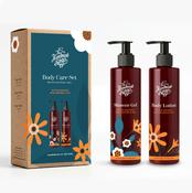 Handmade Soap Company Shower Gel &amp; Body Lotion Gift Set – Bitter Orange &amp; Pink Pepper | Luxury Natural Body Care Duo