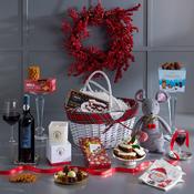 Jingle Bells with Wine – Luxury Christmas Gift Basket