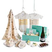Gender Neutral Baby Hamper with Prosecco