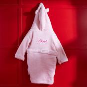 Baby Pink Personalised Hooded Bathrobe