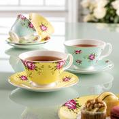 Aynsley Archive Rose Teacup and Saucer Set image