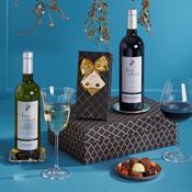 Wine &amp; Chocolates Gift Box - Black