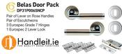 Belas Handle,Lock And Hinges Door Pack Door Pack Dual Satin Nickel/Chrome Finish image