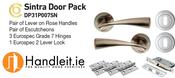Sintra Handle,Lock And Hinges Door Pack Satin Nickel