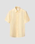 Eton Linen Short sleeve Relaxed Fit Shirt - Yellow / XL