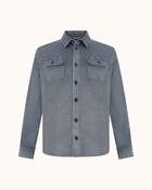 Paul &amp; Shark Soft touch corduroy overshirt - Blue / M image