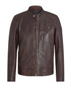 V Racer Cheviot Leather Jacket - 42