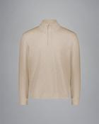 Paul &amp; Shark Summer Wool half zip sweater with Alcantara® details - Navy / L