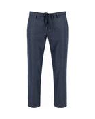 Alberto Jump Slim Fit Flanell Look Chino - Blue / 32 / L