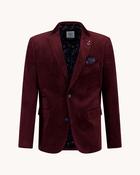 A Fish Named Fred Velvet Blazer - Wine / 42 / R image