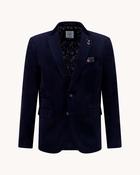 A Fish Named Fred Velvet Blazer - Navy / 38 / R image
