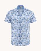 A Fish Named Fred Sailing Boats Short Sleeve Shirt - Blue / S