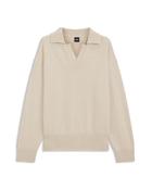 Boss Black C-Ucari Johnny Collar Long Sleeve Polo - White / 2XL image