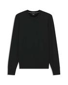 Boss Black H-Leno Regular Fit Long Sleeve Knitted Sweater image