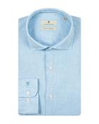Thomas Maine Roma Modern Fit Linen Shirt - Blue / 45