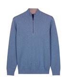 Baileys Two Tone Half Zip - Blue / L
