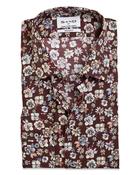 SAND Copenhagen Gordon Regular Fit Cotton Stretch Printed Shirt - Brown / 40 image