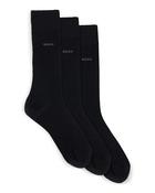 Boss Accessories Three Pack Socks - Black / 6-11 image