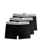 Boss Bodywear Three-Pack Trunks - Black / M
