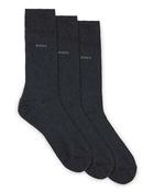 Hugo Boss Three-Pack Socks - Grey / 5-8.5