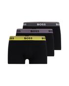 Boss 3 Pack Logo Waistband Trunks - Black / 2XL