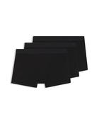 Boss Bodywear 3P Trunks With Logo Waistband - Black / M