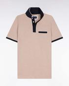 Eden Park Short Sleeve Polo - Brown / L