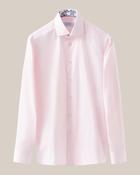 Eton Signature Twill Slim Shirt Floral Details - Pink / 43
