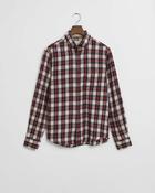 Gant Clothing Regular Fit Checked Windblown Flannel Shirt - Red / L