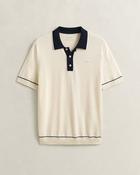 Gant Clothing Cotton Modal Polo - Off White / XL