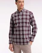 Eden Park Check Shirt - Wine / L