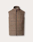 Hackett London Wool Blend Tattersall Padded Gilet - Brown / L image