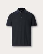 Hackett London Honeycomb Short Sleeve Polo - Navy / XL