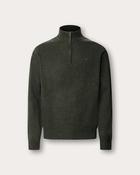 Hackett London Lambswool Quarter Zip Jumper - Green / XL image