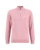 Barbour Cotton Half Zip Jumper - Pink / M
