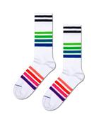 Happy Socks Stripe Sneaker Socks - White / 41-46 image