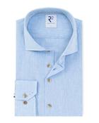 R2 Modern Linen Blend Shirt - Blue / L image