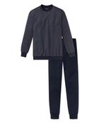 Schiesser Long Pyjama Set - Blue / S