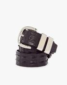 R. M. Williams Crocodile Drover Belt - Black / 34