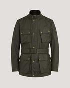Belstaff Trialmaster Waxed Cotton Jacket - Green / 46