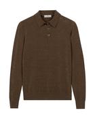 Thomas Maine Long Sleeve Polo Collar Knit - Green / 2XL image