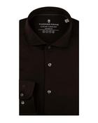 Thomas Maine Roma Modern Fit Cotton Shirt - Brown / 39