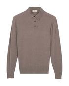 Thomas Maine Long Sleeve Polo Collar Knit - Grey / 2XL image